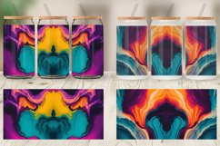 Colorful Alcohol Ink Glass Can Wraps Product Image 3