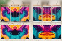 Colorful Alcohol Ink Glass Can Wraps Product Image 4
