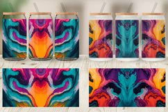 Colorful Alcohol Ink Glass Can Wraps Product Image 5