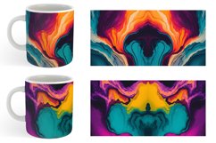 Colorful Alcohol Ink Mug sublimation design Product Image 6