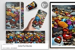 Digital Paper Colorful Rocks Product Image 1