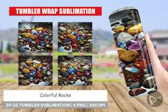 Tumbler Wrap Colorful Rocks Product Image 1