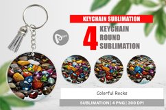 Keychain Colorful Rocks Product Image 1