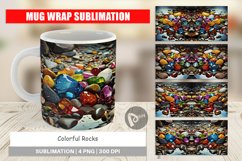 Mug Wrap Design Colorful Rocks Product Image 1