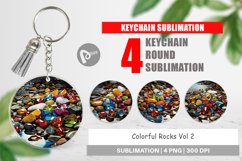 Keychain Colorful Rocks Product Image 1