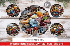 Wind Spinner Colorful Rocks Product Image 1
