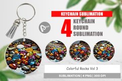 Keychain Colorful Rocks Product Image 1