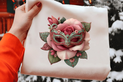 Colorful Rose in Mardi Gras Clipart Product Image 2