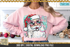 Colorful Santa Blowing Bubble is a professional design that is available at 300dpi PNG to use for Sublimation, iron-on transfer, DTG Printing and normal printing.