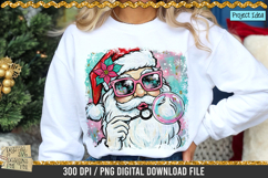 Colorful Santa Blowing Bubble is a professional design that is available at 300dpi PNG to use for Sublimation, iron-on transfer, DTG Printing and normal printing.