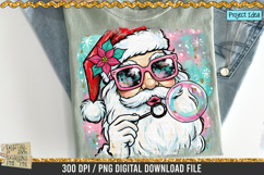 Colorful Santa Blowing Bubble is a professional design that is available at 300dpi PNG to use for Sublimation, iron-on transfer, DTG Printing and normal printing.