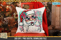 Colorful Santa Blowing Bubble is a professional design that is available at 300dpi PNG to use for Sublimation, iron-on transfer, DTG Printing and normal printing.
