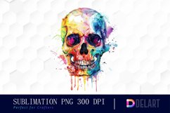 Colorful Skull PNG Clipart Product Image 1
