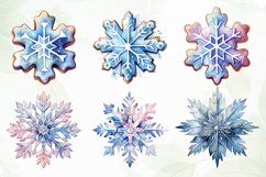 Colorful Snowflakes Sublimation Clipart Product Image 7