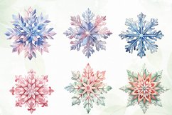 Colorful Snowflakes Sublimation Clipart Product Image 6