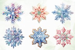 Colorful Snowflakes Sublimation Clipart Product Image 4