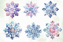 Colorful Snowflakes Sublimation Clipart Product Image 3