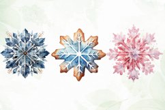 Colorful Snowflakes Sublimation Clipart Product Image 2