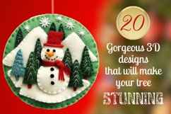 Colorful Snowman Ornament Bundle Png | Felt Christmas Png Product Image 2