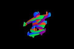 Colorful splash illustration skateboarding design vector Product Image 2