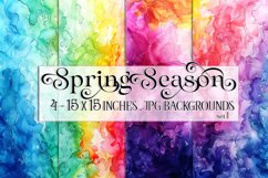 Spring Watercolor Papers, Colorful Spring 15x15 Watercolor 1 Product Image 1