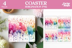 Colorful Square Coaster Sublimation