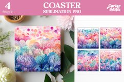 Colorful Square Coaster Sublimation