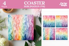 Colorful Square Coaster Sublimation