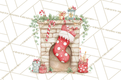 Christmas Stockings Clipart PNG, Cute Whimsical Holiday Product Image 3