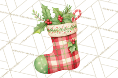 Christmas Stockings Clipart PNG, Cute Whimsical Holiday Product Image 3