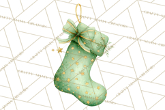 Christmas Stockings Clipart PNG, Cute Whimsical Holiday Product Image 2