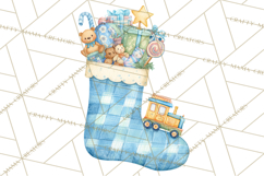 Christmas Stockings Clipart PNG, Cute Whimsical Holiday Product Image 4