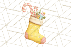 Christmas Stockings Clipart PNG, Cute Whimsical Holiday Product Image 2