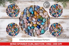 Wind Spinner Colorful Stone Pattern Product Image 1