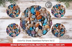 Wind Spinner Colorful Stone Pattern Product Image 1