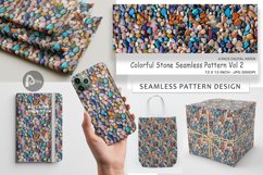 Digital Paper Colorful Stone Pattern Product Image 1