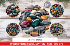 Wind Spinner Colorful Stones Product Image 1