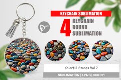 Keychain Colorful Stones Product Image 1