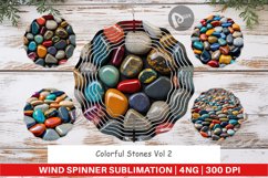 Wind Spinner Colorful Stones Product Image 1