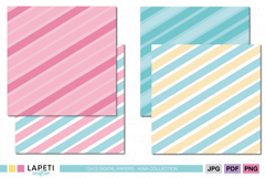 Soft color striped paper design