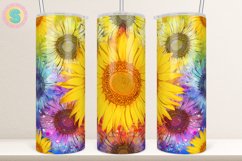 Colorful Sunflower 20Oz Tumbler Sublimation Wrap Product Image 1