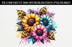 Sunflower Sublimation Design Product Image 1