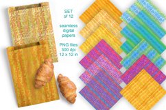 Colorful Textured Background Seamless Patterned Papers 12 PNG