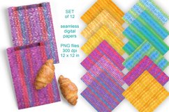 Colorful Textured Background Seamless Patterned Papers 12 PNg