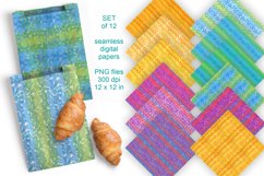 Colorful Textured Background Seamless Patterned Papers 12 PNG
