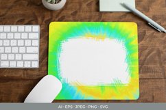 Colorful Tie Dye Watercolor for Sublimation Mouse Pad Product Image 1