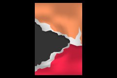 Colorful torn paper background texture vector Product Image 2