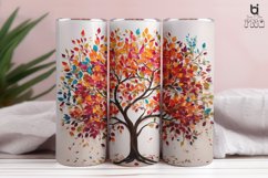 Colorful Tree With Vibrant Leaves Sublimation Tumbler Wrap Product Image 9