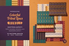 Colorful Tribal Lines - Seamless Pattern Product Image 1