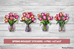 Tulip Stickers | Vintage Flowers Printable PNG |Spring Product Image 1